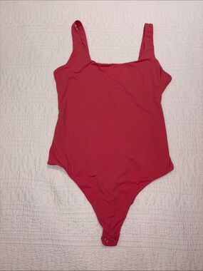 Auden Red Tank One-Piece Bodysuit
